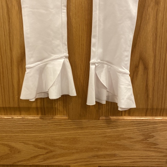 Free People Ruffle Hem Sanctuary Leggings White - Picture 7 of 16